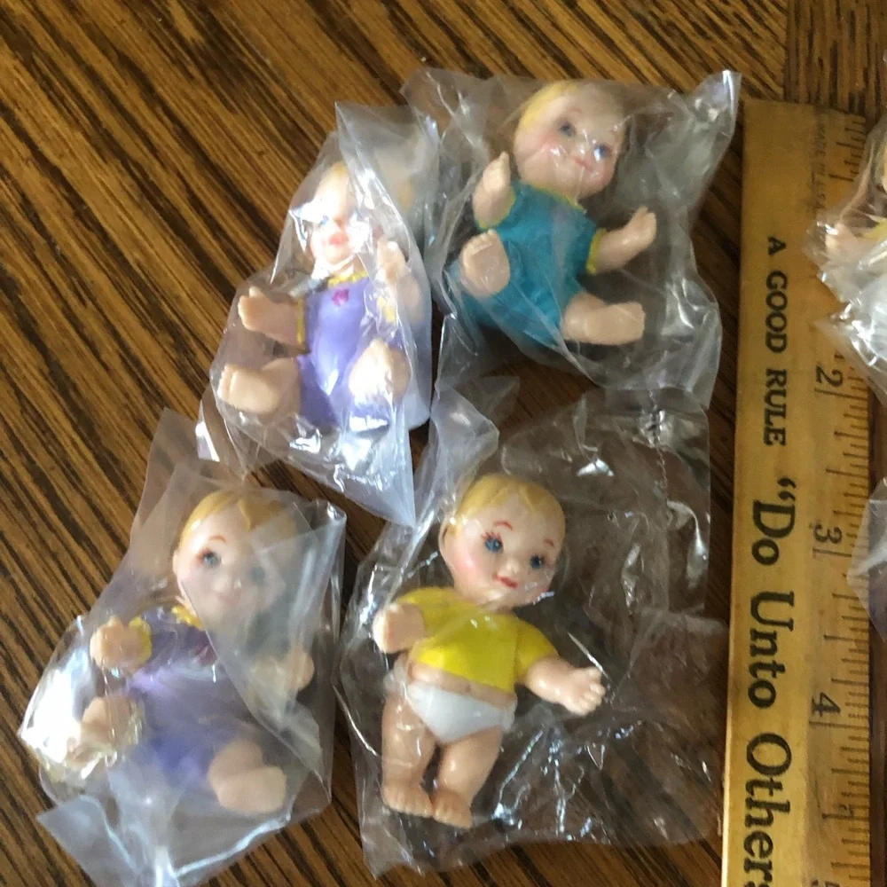 Baby Party Decor Favors Dollhouse Babies Cake Toppers